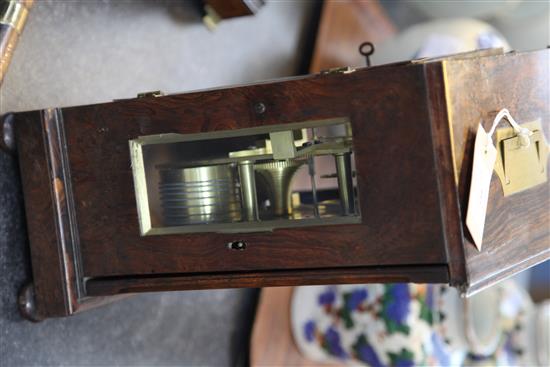 A William IV rosewood bracket timepiece, 13.5in.